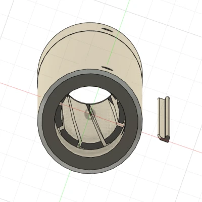 Đầu nòng NERF in FDM có rãnh xoắn ma sát thấp
