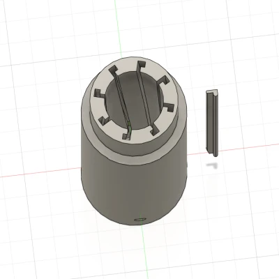 Đầu nòng NERF in FDM có rãnh xoắn ma sát thấp