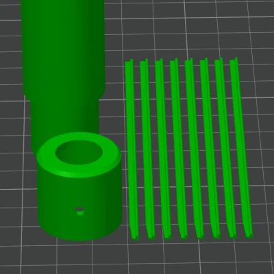 Đầu nòng NERF in FDM có rãnh xoắn ma sát thấp