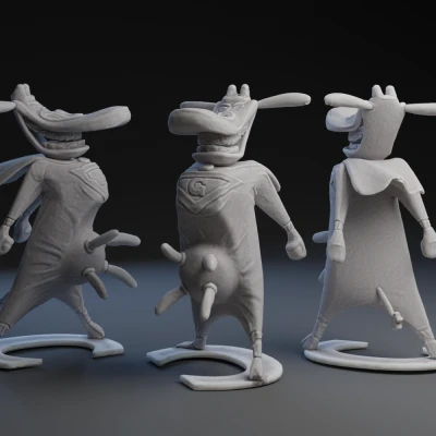 Siêu Bò - Tượng Mô Hình 3D