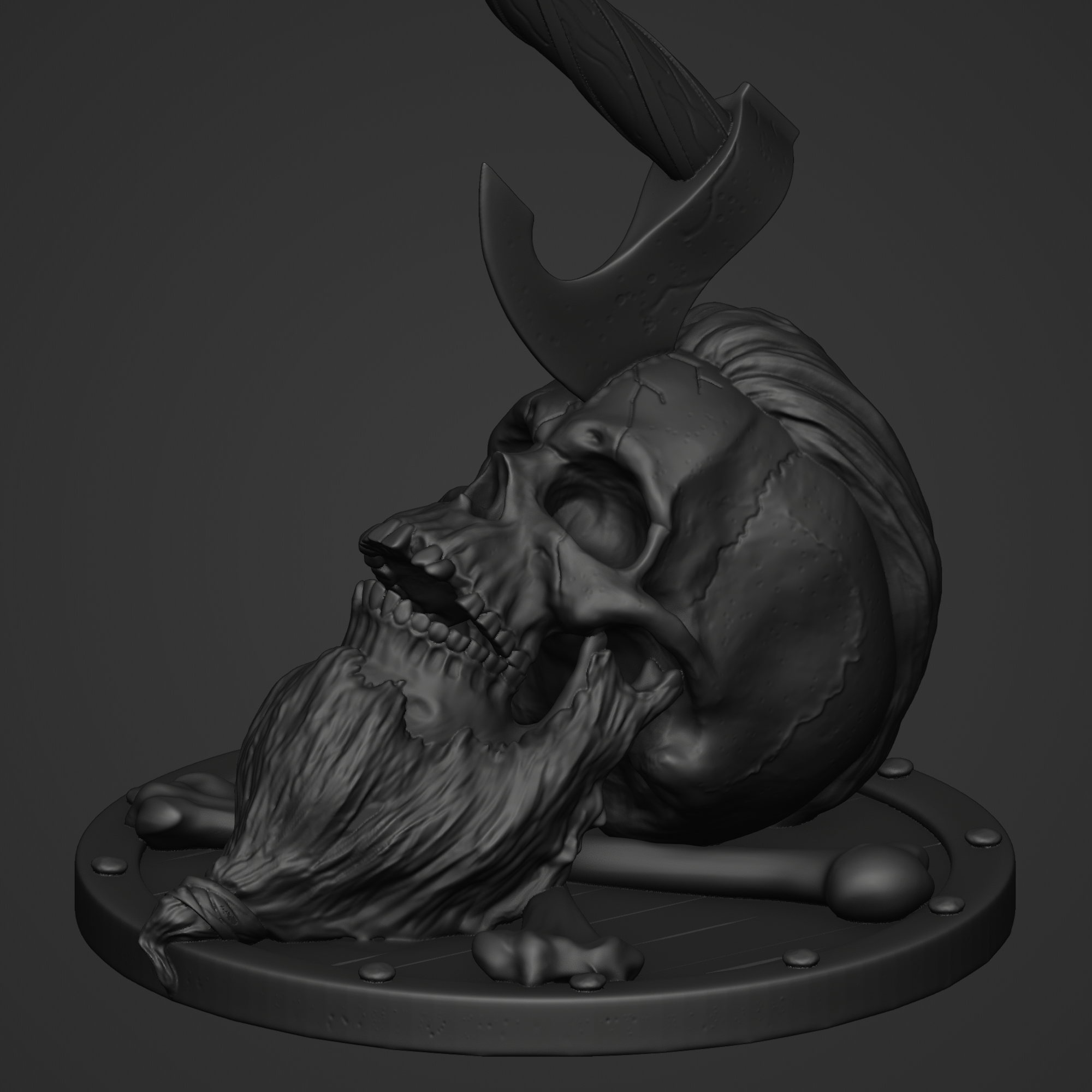 Mô hình Sọ Viking Râu Ria