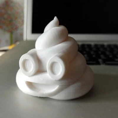 Mô hình 3D Biểu tượng Cục Phân (Pile of Poo Emoji U+1F4A9)