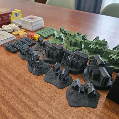 Khu Định Cư & Thành Phố Đối Thủ Catan 3D