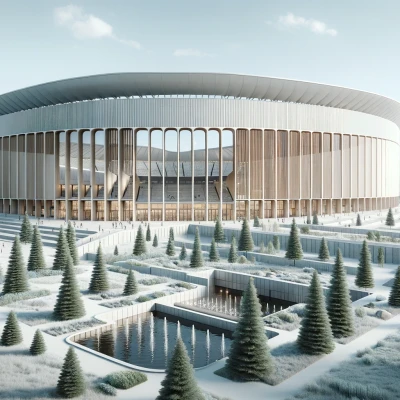 Sân Vận Động Phong Cách Đấu Trường La Mã Hiện Đại: Bản In 3D Nguyên Mẫu