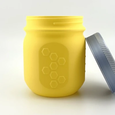 Hũ Mason Lùn Có Nắp (Chế Độ Bình Hoa)