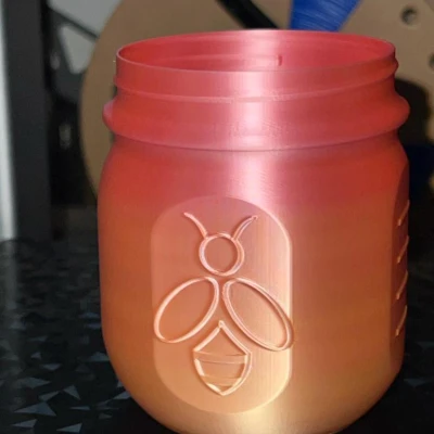 Hũ Mason Lùn Có Nắp (Chế Độ Bình Hoa)