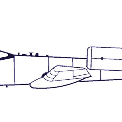 Tranh Treo Tường A-10 Warthog Nhìn Ngang
