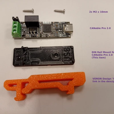 Giá đỡ DIN Rail cho CANable Pro 2.0