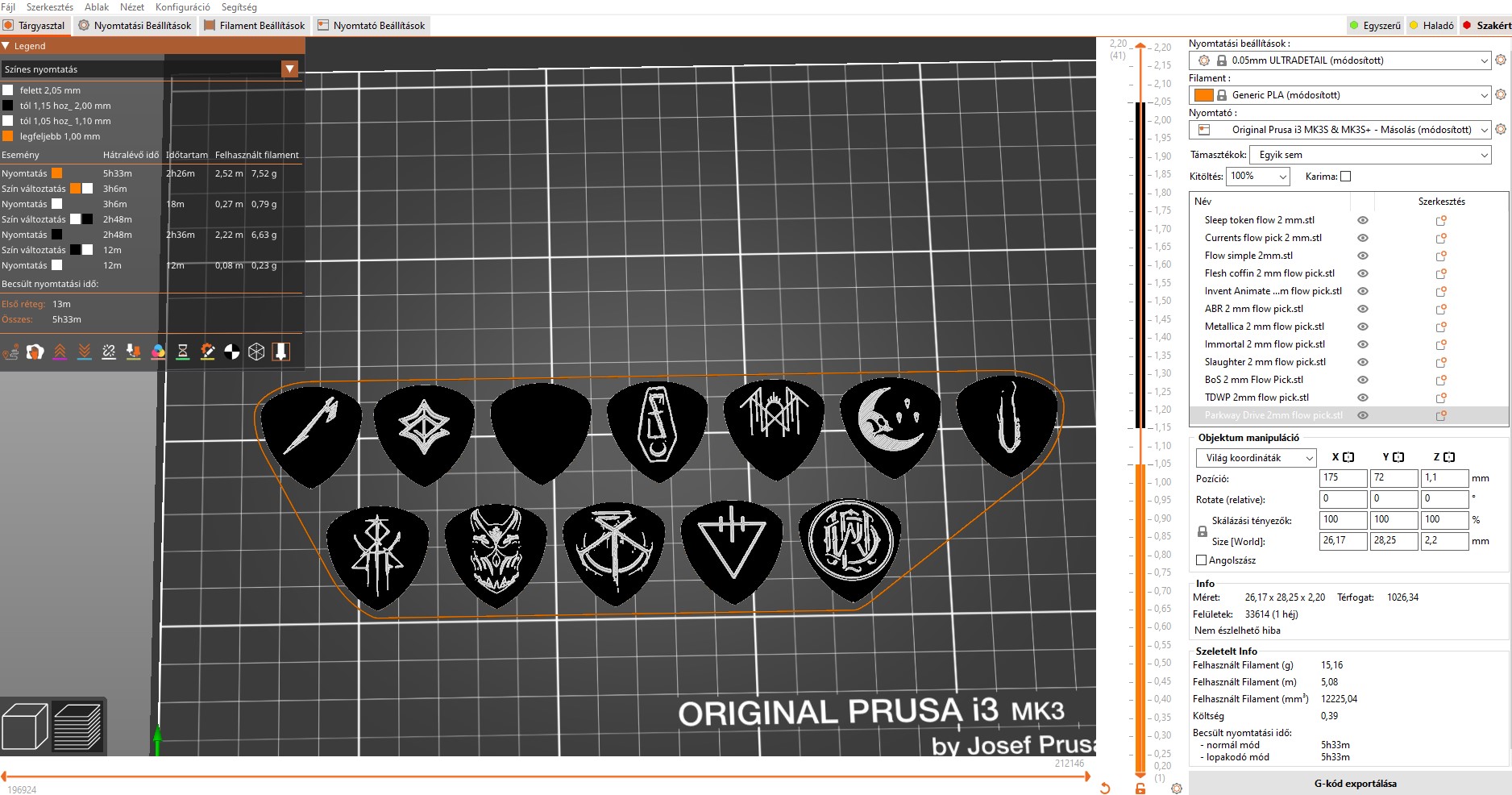 Bộ Pick Đàn Guitar Kim Loại (Metalcore, Deathcore, Metal)