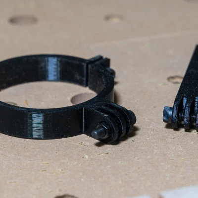 Đế GoPro Cánh Tay Nối Dài 100mm Cho Máy CNC Router Trục Chính 65mm