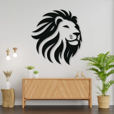 Phù điêu Sư tử treo tường