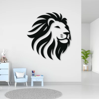 Phù điêu Sư tử treo tường