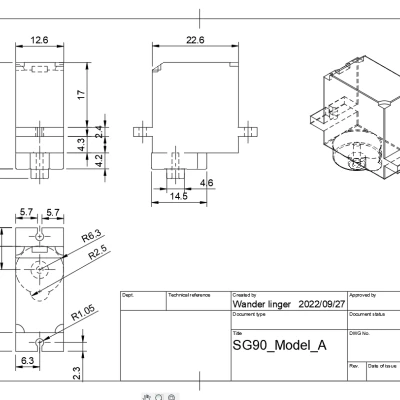 Tay Đỡ và Servo SG90