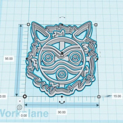 Khuôn Cắt Bánh Quy Công Chúa Mononoke