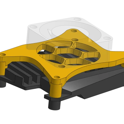 Kê tản nhiệt quạt 3010 cho tản nhiệt BTT Manta CB1