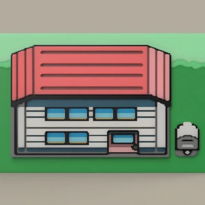 Khung Tranh Pokemon 2D Phong Cách Nhà Reds