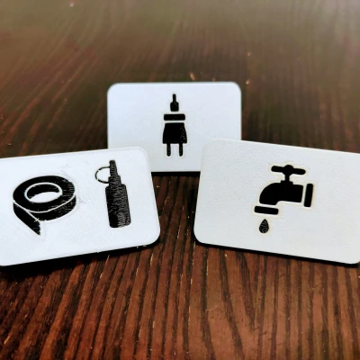 Nhãn dán cho hộp IKEA Knagglig