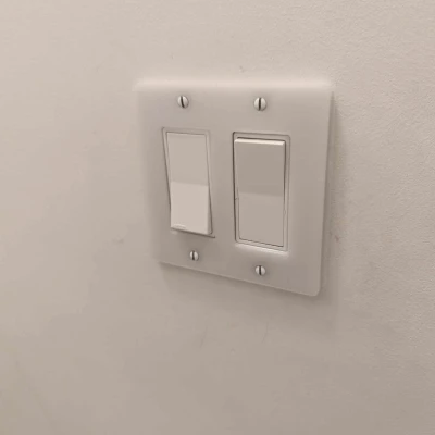Vỏ Hộp Công Tắc Đôi 2 Nút (Double Rocker Light Switch)
