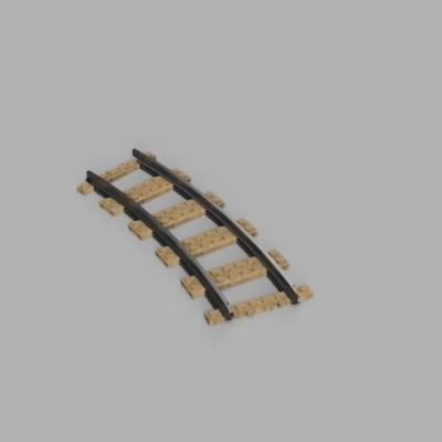 Đường Ray Cong Tàu Lego City Bán Kính 56 Studs Phiên Bản Hai Màu