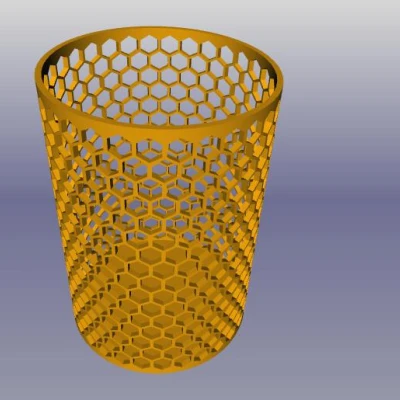 Ống Cắm Bút Hình Tổ Ong D56 x 85