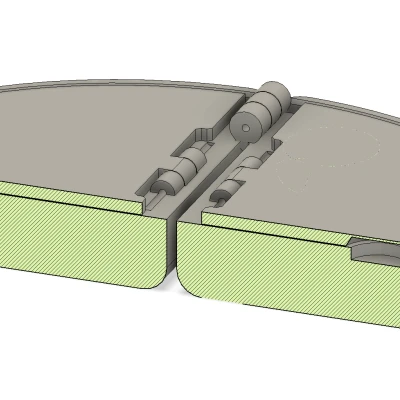Hộp đựng răng sữa kiểu vỏ sò có nam châm