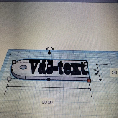Móc khóa có chữ theo yêu cầu