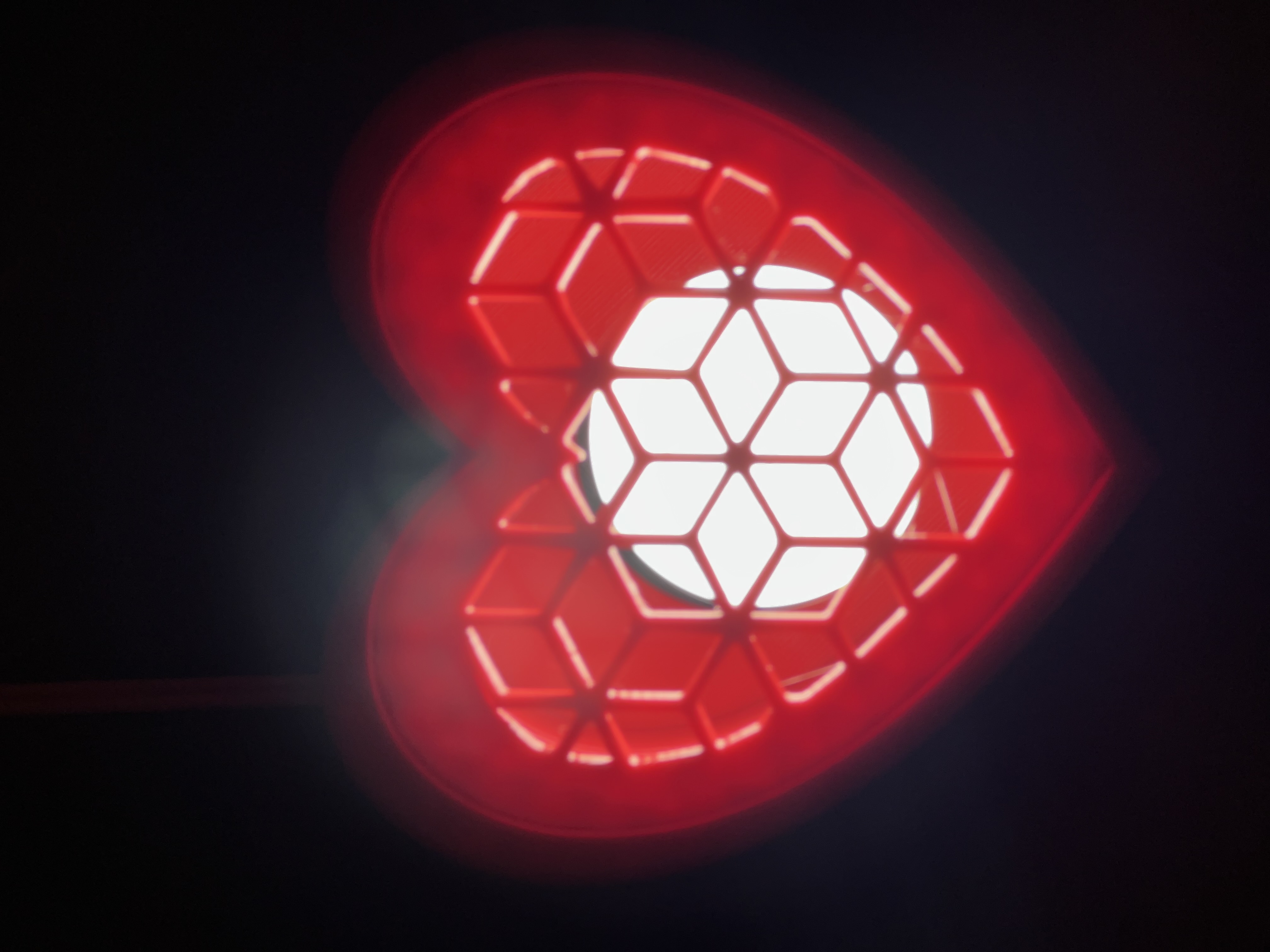 Đèn Hình Trái Tim - Remix Hộp Trái Tim Đơn Giản Có Nắp