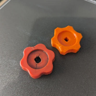 Núm vặn có lỗ vuông 5mm