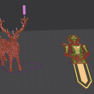 Mô hình 3D Con Nai + Thứ Tư