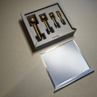 Hộp có nắp trượt cho mũi khoan chamfer