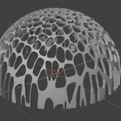 Trái cầu họa tiết Voronoi