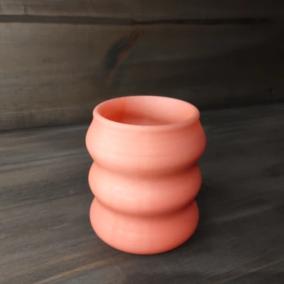 Chân Cắm Bút/Chậu Hoa/Cốc Đựng Đồ Hình Sóng Uốn Lượn