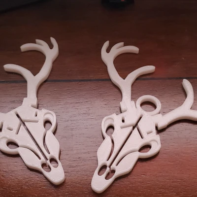 Móc Trang Trí Đầu Hươu Lộc - Phiên Bản Đầu Lâu