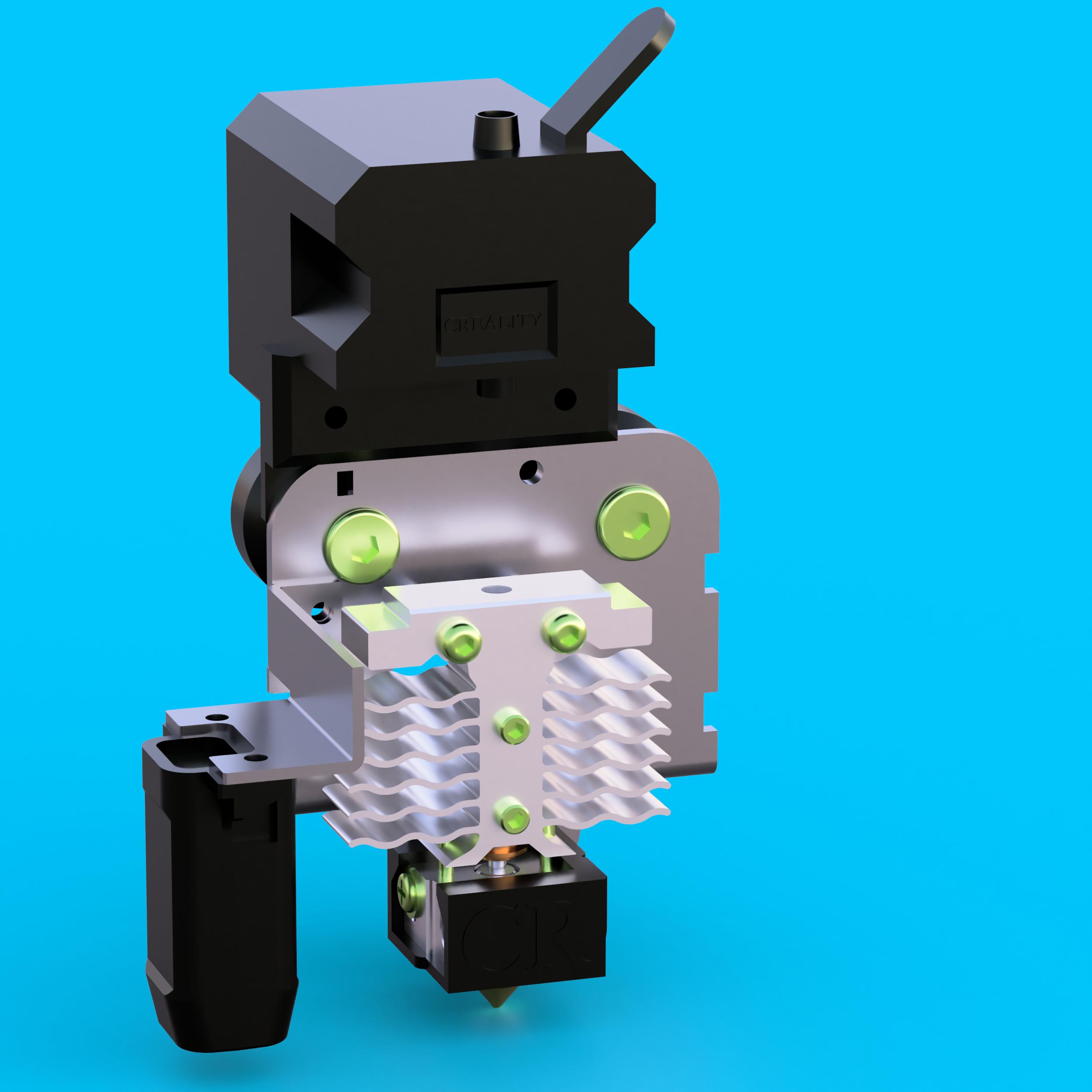 Lắp ráp trục X Ender 3 V2 Neo với Sprite Neo Extruder - File Fusion + Step