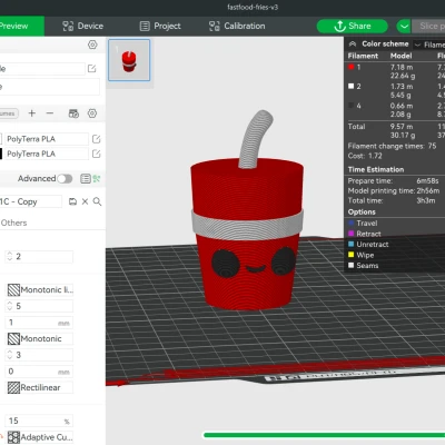 Đồ ăn nhanh kawaii - soda v1