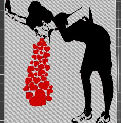 Trang Trí Tường "I Hate Valentines Day" Đa Sắc Màu