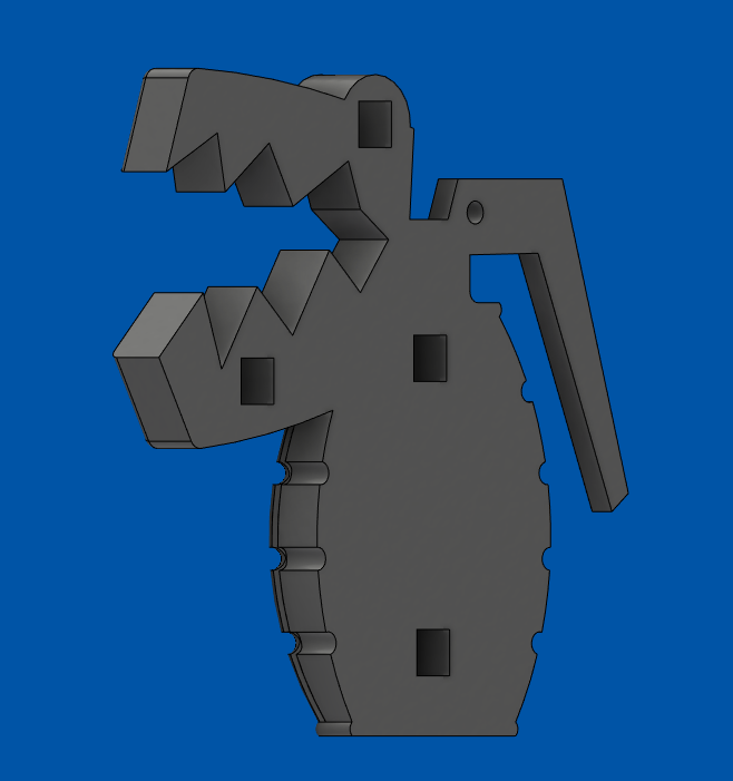 Lựu đạn Chomper của Jinx dùng cho Cosplay và Trang trí (LoL)