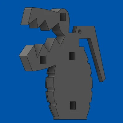 Lựu đạn Chomper của Jinx dùng cho Cosplay và Trang trí (LoL)