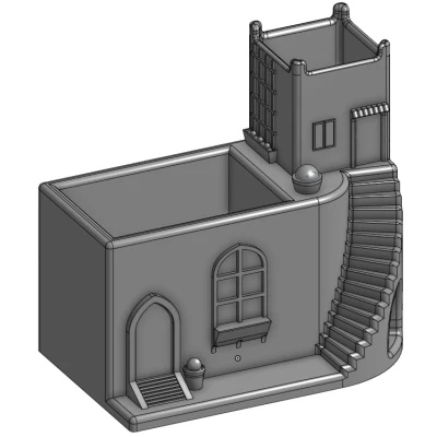 Mini house succulent planter