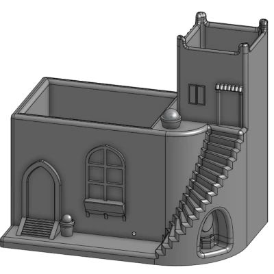 Mini house succulent planter