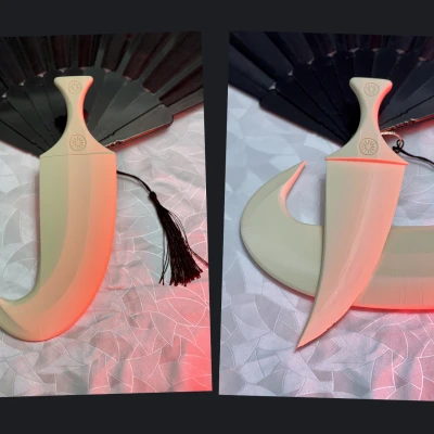 Dao Găm Jambiya Truyền Thống Có Bao Da - Thiết Kế Mỏng