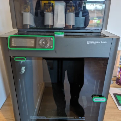 P1S Door Hinge Cover (may fit X1C)