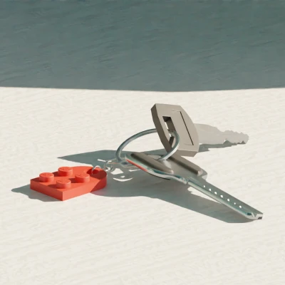 LEGO Trái Tim - Móc Khóa/Dây Chuyền