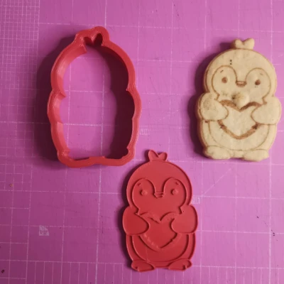 khuôn cắt bánh hình chim cánh cụt