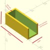 Simple half-open parametric holder for Ikea Metod (Maximera) inner drawers - Thumbnail 4