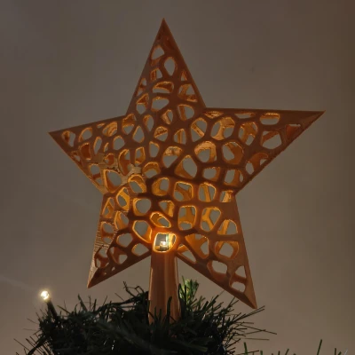 Ngôi Sao Giáng Sinh Kiểu Voronoi