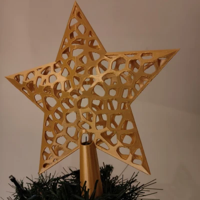 Ngôi Sao Giáng Sinh Kiểu Voronoi