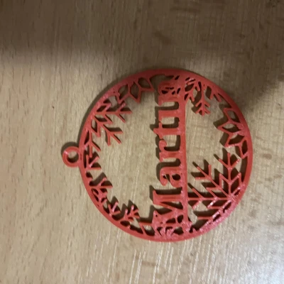 Baňka-Flask Trang Trí Giáng Sinh Theo Tên