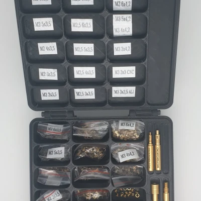 Hộp đựng Ốc Vít Ren có 15 Ngăn và Logo