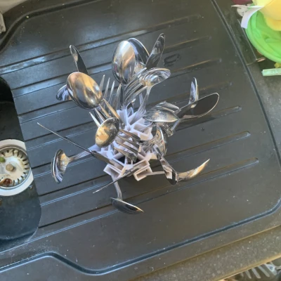 Kệ cắm dao nĩa / giá úp